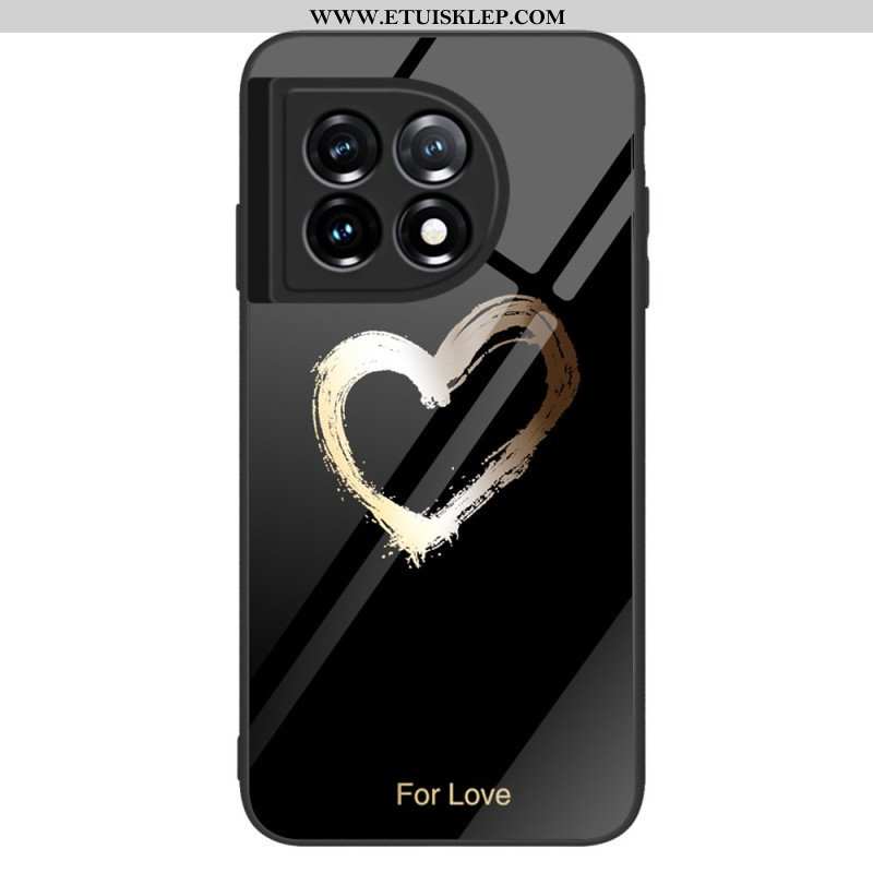 Etui do OnePlus 11 5G Serce Ze Szkła Hartowanego